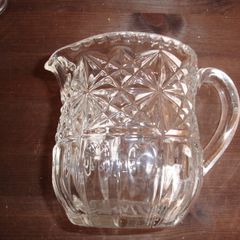 Art Deco Bohemian Rindskopf Glass Jug 1930's