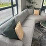 Grey Fabric Corner + 2 Seater Sofa Image 2
