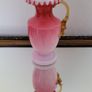 Antique Stevens & williams pink satin glass with amber thorn handle Image 2