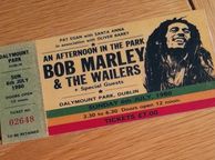 main image for ad Bob Marley Souvenir Ticket Dalymount Park Dublin 1980