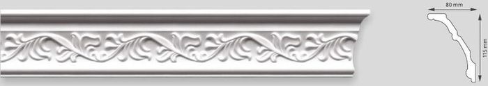Ceiling Coving, Moulding Polystyrene  for 2 metres length.