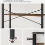 5-Tier Bookshelf, Tall Bookcase, Shelving Unit, Standing Display Storage Rack with Steel Frame, for Living Room, Office, Study, Industrial Style, Rustic Brown and Black (FREE POSTAGE) Image 2