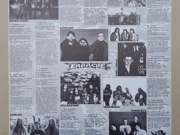 GRIND CRUSHER Morbid Angel Carcass Bolt Thrower