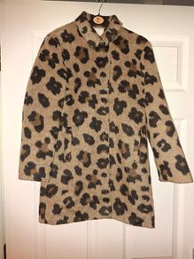 Stunning animal print elegant coat from Next, size 10 yo