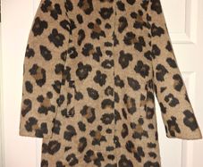 Stunning animal print elegant coat from Next, size 10 yo
