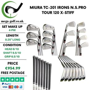 Miura TC-201 Irons / 4-Pw / N.S.Pro Tour 120 X-Stiff