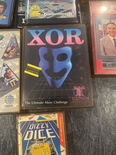 Vintage Commodore 64 (C64) Strategy, Quiz & Simulator Game Lot 9 Original Tapes & Boxes