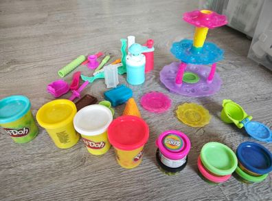 mixed play-doh bakery playset