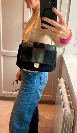 Claudie Pierlot calfskin and suede bag.