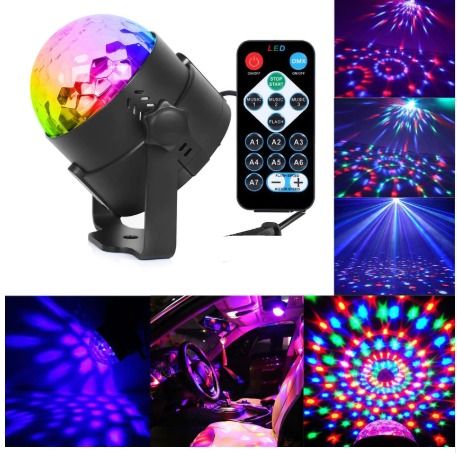 Mini RGB LED Disco light Sound active