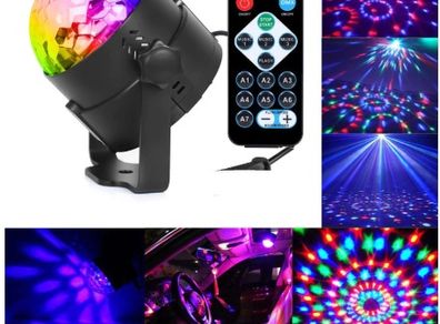 Mini RGB LED Disco light Sound active