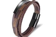 The Rebel Strand Leather Bracelet  Bold and Unforgettable Custom Engraving