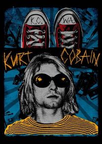 Nirvana - Kurt is Blue - Rare Mini Print/Poster