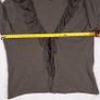 Antwerp Khaki Grey Ruffle Edge Long Sleeve Cardigan Bolero 100% Wool Knit Top Size L Image 9