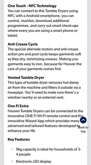 tumble dryer