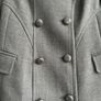 Grey French Connection military style coat Image 8