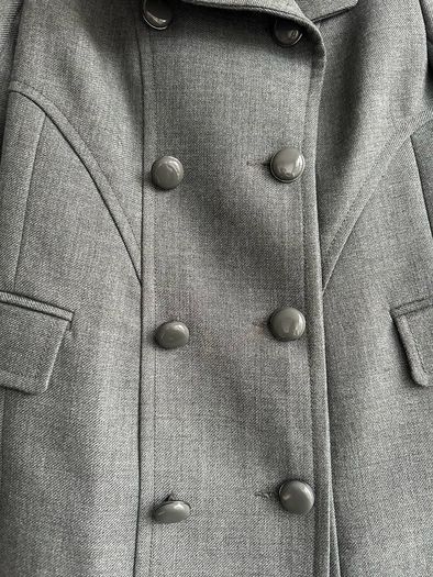 Grey French Connection military style coat