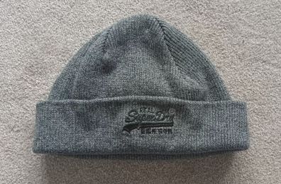 SuperDry Beanie Hat Grey