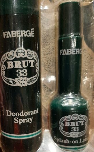 collectable Brut new splash on lotion and deodorant spray