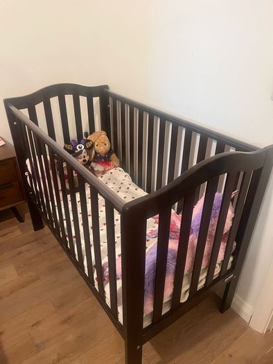 baby elegance dark brown cot