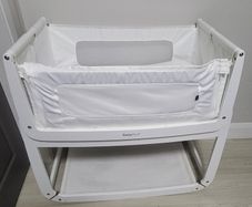 SnuzPod 3 Bedside Crib - Includes 3 Mattresses, Protector & Sheets