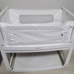 SnuzPod 3 Bedside Crib - Includes 3 Mattresses, Protector & Sheets