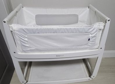 SnuzPod 3 Bedside Crib - Includes 3 Mattresses, Protector & Sheets