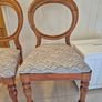 Pair of Antique Victorian Mahogany Balloon Back Chairs Image 2