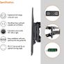 Tilt and Swivel TV Wall Bracket for 23-56" Screens, Wall Mount w/Spirit Level, 45kg Capacity, Max VESA: 400x400mm, for Curved and Flat Screens (FREE POSTAGE) Image 3