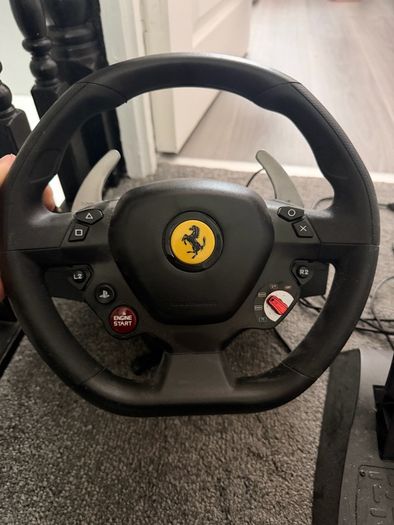 Ferrari steering wheel and peddle
