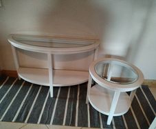 Set of 2 console table and coffee table