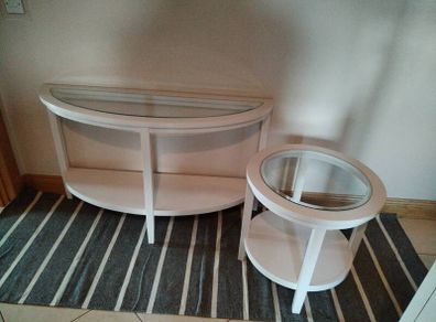 Set of 2 console table and coffee table