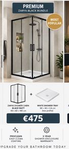 Shower Bundle Matt Black