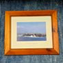 framed picture of "Three Sisters" Dingle by Peter Zoller. 10.5 inches x 12.5 inches 10.5 inches. Presented in a rustic solid wooden frame Image 4