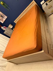 Wooden Bed With Drawers