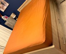 Wooden Bed With Drawers