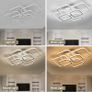 LED Dimmable Ceiling Lights with Remote, Chandelier Ceiling Light with 6 White Squares, Flush Mount Ceiling Lamp for Living Room Kitchen Office Bedroom Dining Room (FREE POSTAGE) Image 6