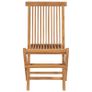 Folding Garden Chairs 4 pcs Solid Teak Wood Image 3