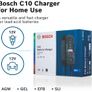 Bosch C10 Battery Charger, 3.5 Amps with Trickle Function - For 12V Lead-acid, AGM, GEL, EFB and SLI Batteries Image 5