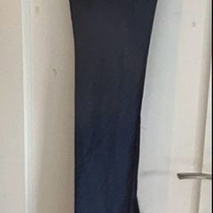 Brand New ASOS design Navy Satin Cowl Neck Maxi Dress - Lace Up Back - UK 16