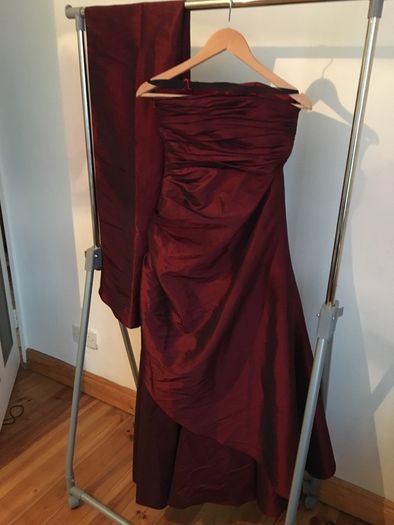 Occasional or Debs maroon Juju & Christine dress