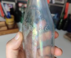 118 - Vintage Cork City Kiloh Clear Glass Lemonade Soda Kali Seltzer Water Embossed Lettering Decorative Collectible Bottle
