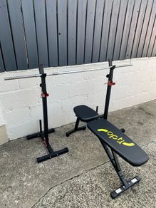 Weights Bench Racks and Bar