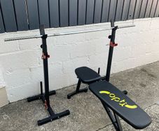 Weights Bench Racks and Bar