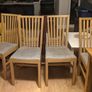 Solid Oak Dining Table & 4 Chairs Image 3