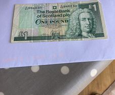 Old Royal Bank of Scotland One pound Banknote