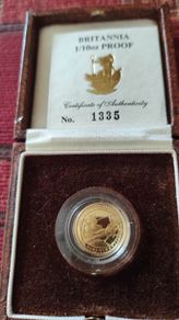 gold coin Britannia Proof