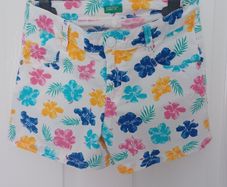 Girls Benetton Floral Shorts Age 8-9