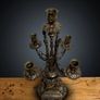 Magnificent Large Antique French 5 Branch Bronze Candelabra Image 2