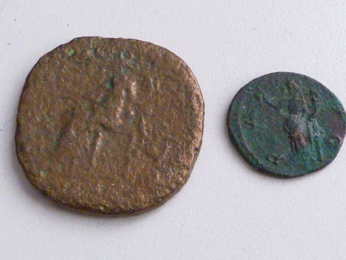 Old Roman coins